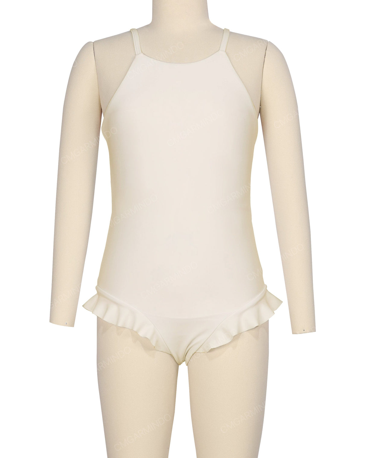 Leg Frill Cross Back One Piece