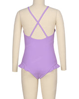 Leg Frill Cross Back One Piece