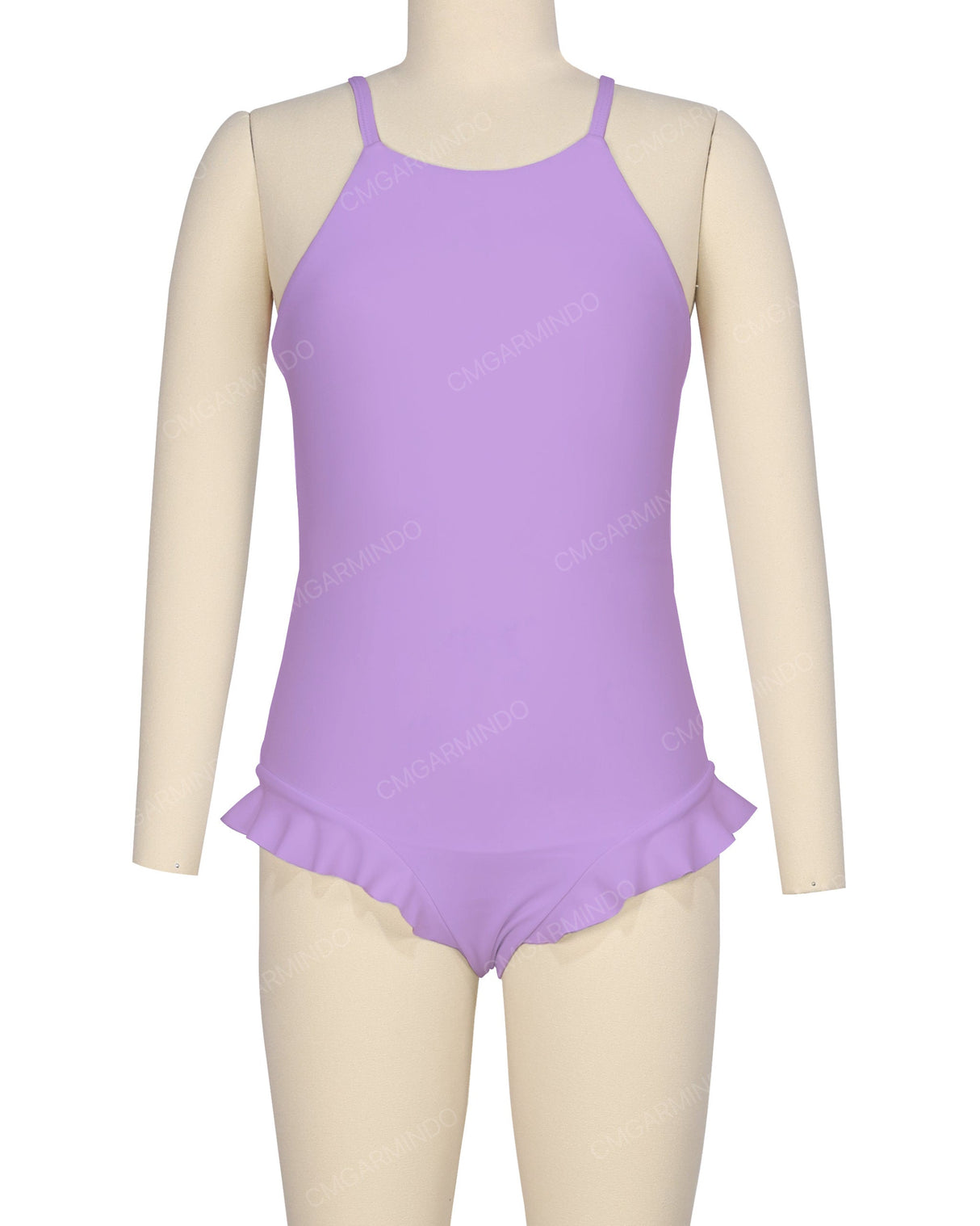 Leg Frill Cross Back One Piece