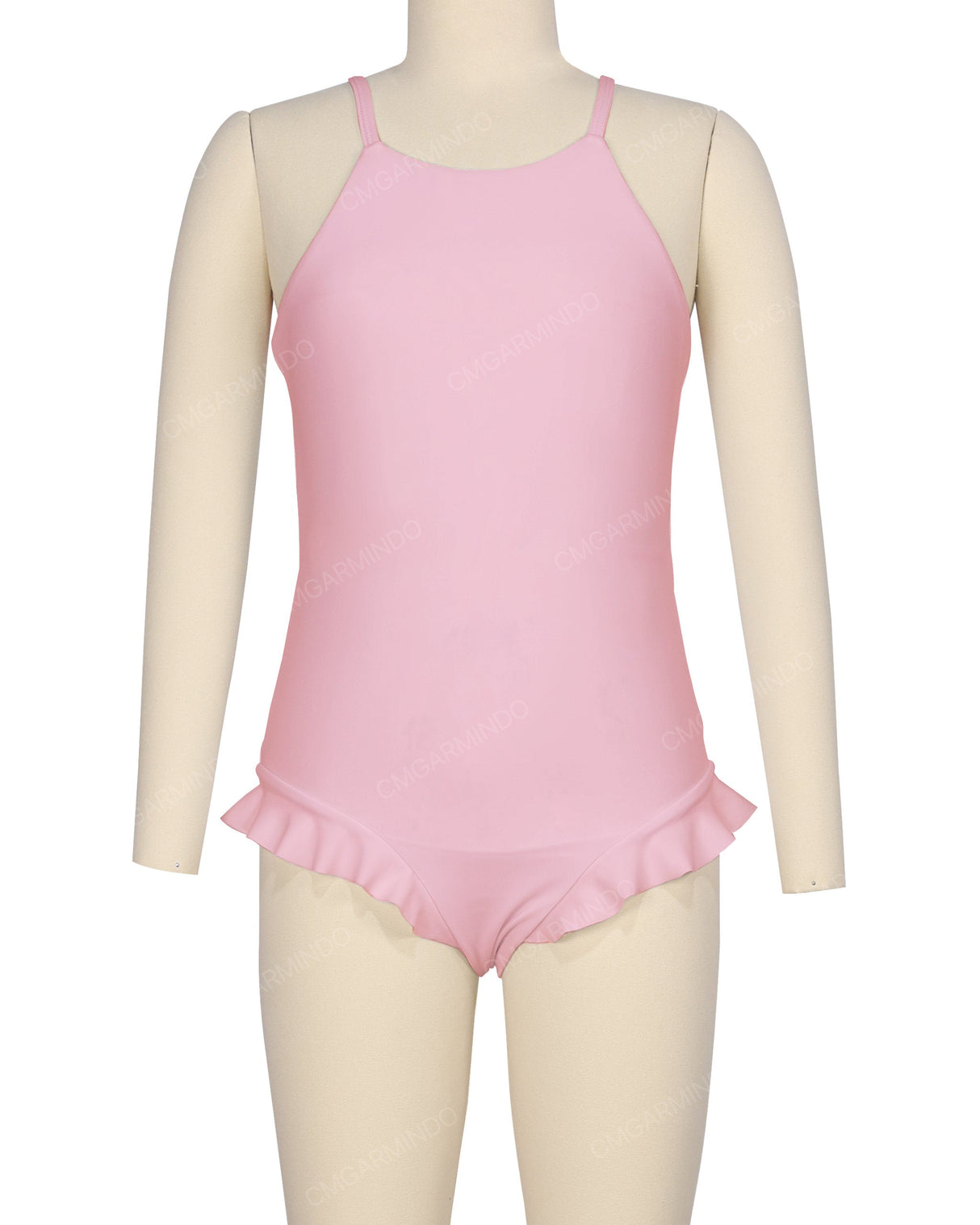 Leg Frill Cross Back One Piece