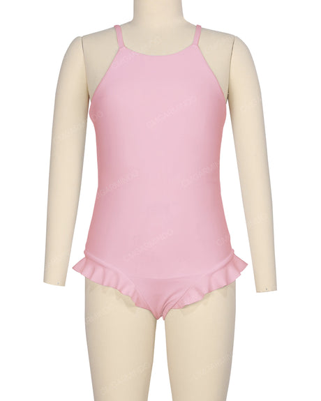 Leg Frill Cross Back One Piece