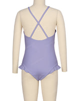 Leg Frill Cross Back One Piece