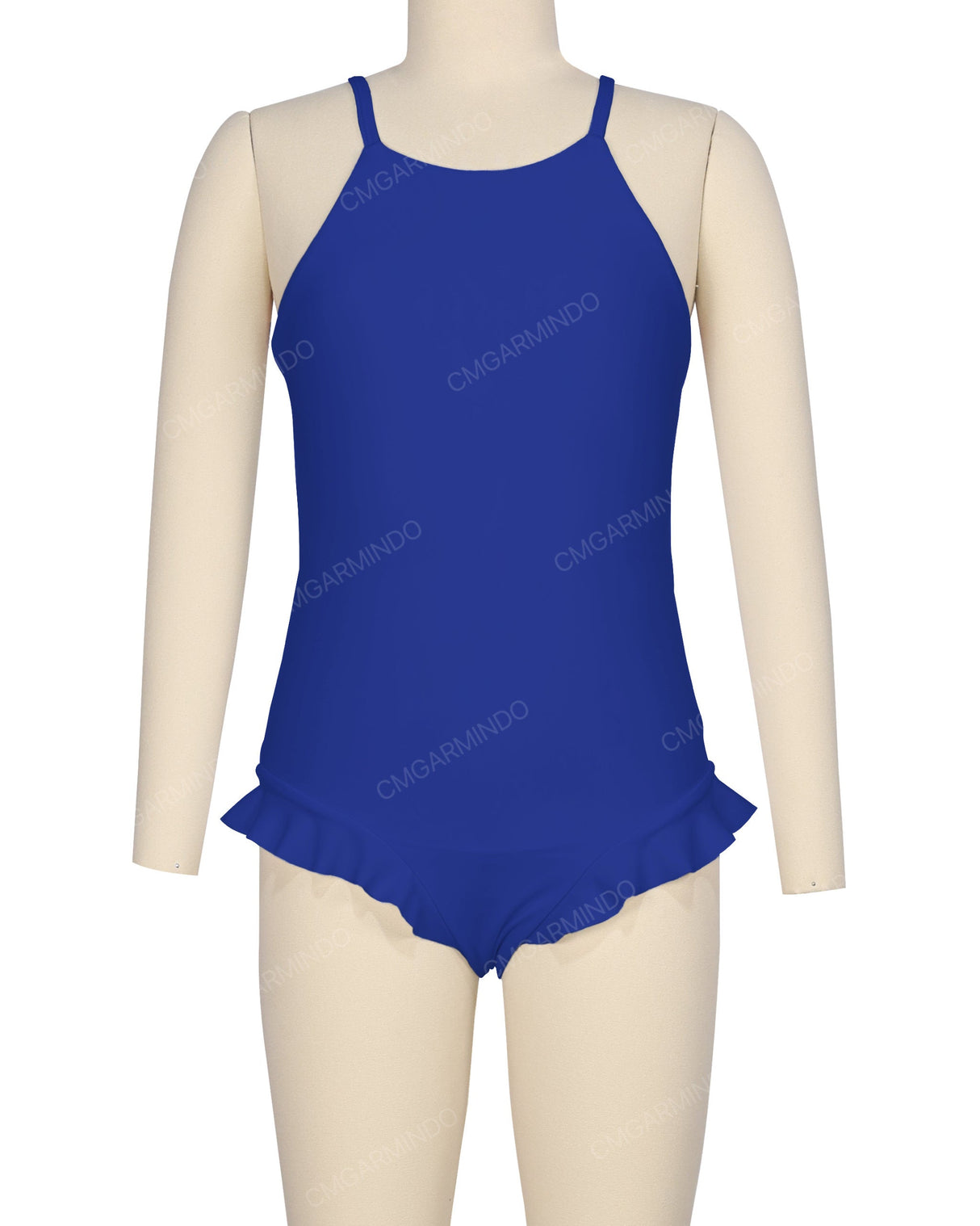 Leg Frill Cross Back One Piece