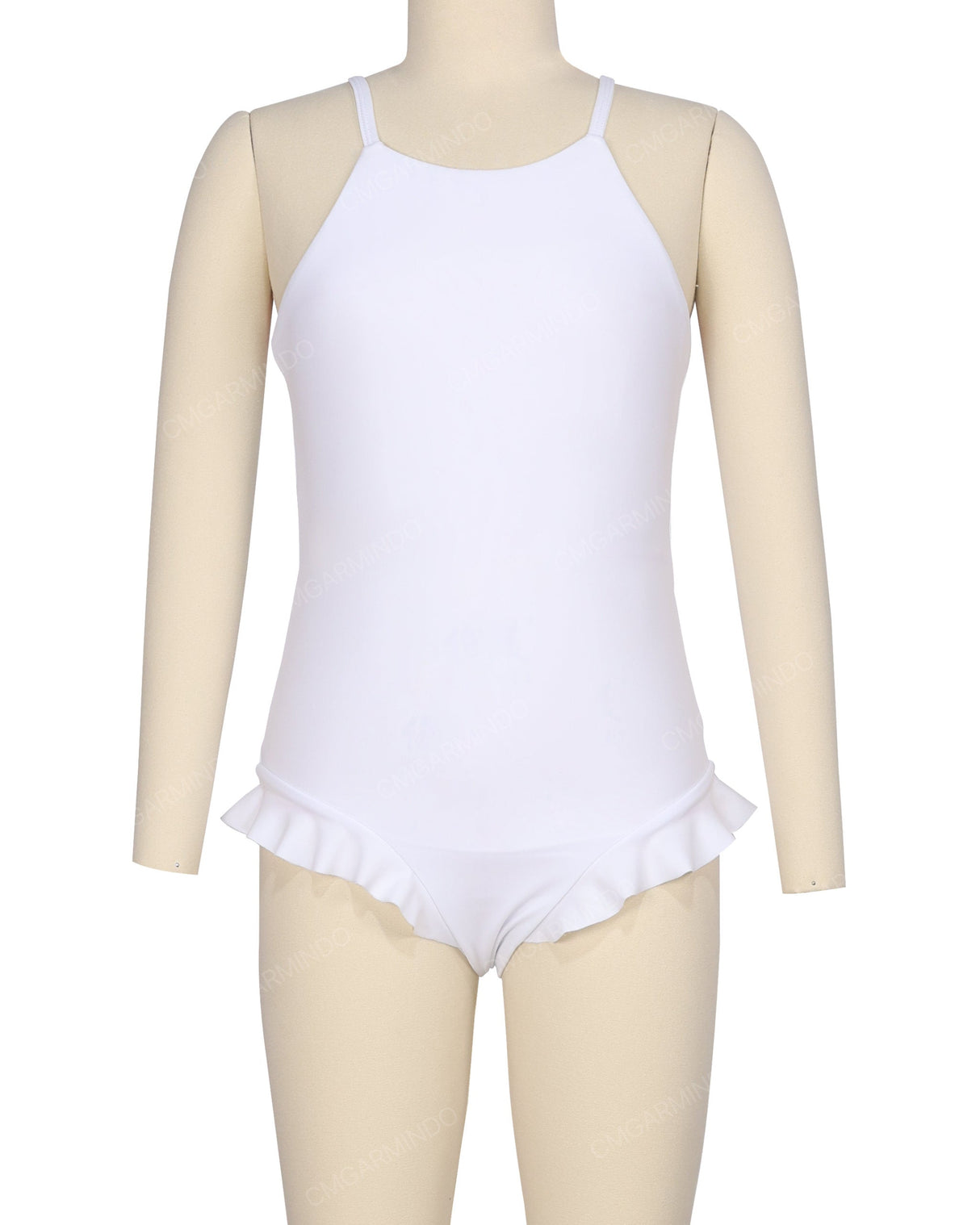 Leg Frill Cross Back One Piece
