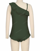 Ruffle Front One Piece