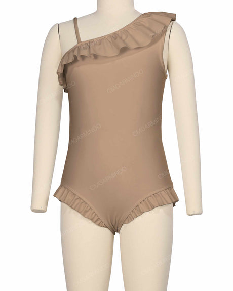 Ruffle Front One Piece