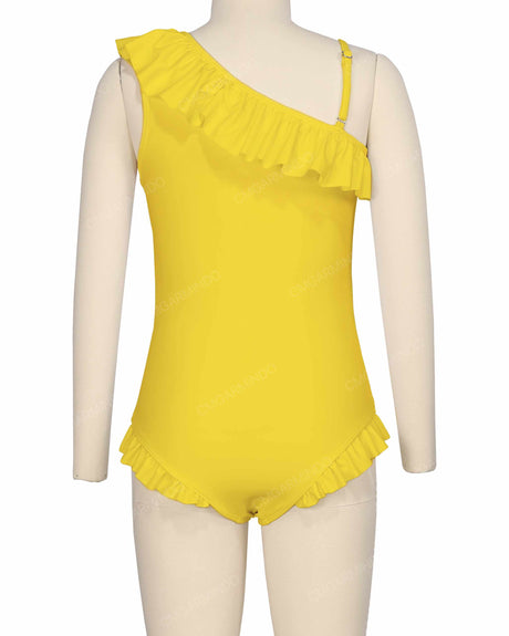 Ruffle Front One Piece