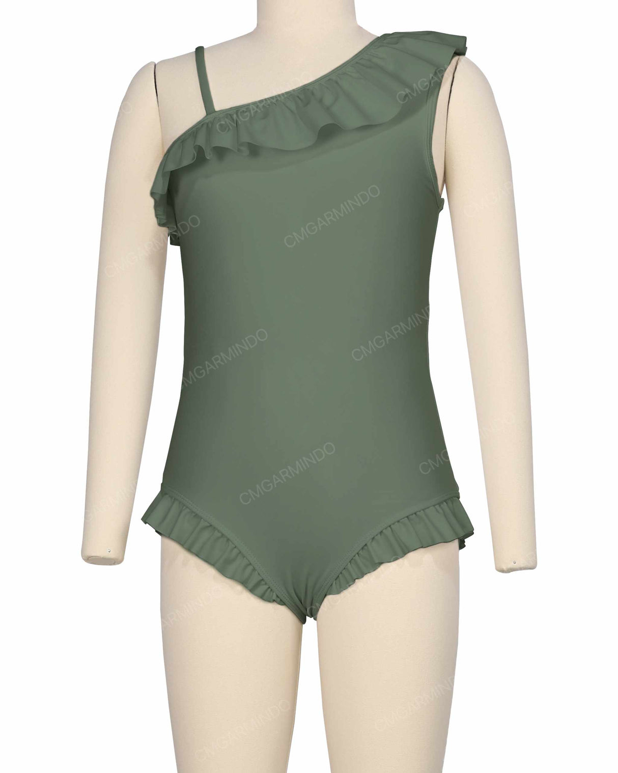 Ruffle Front One Piece
