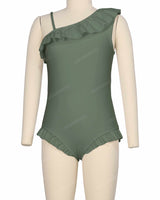 Ruffle Front One Piece