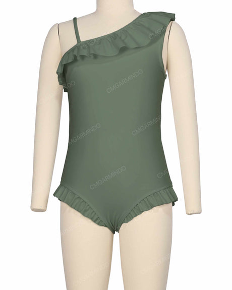 Ruffle Front One Piece