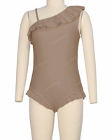Ruffle Front One Piece