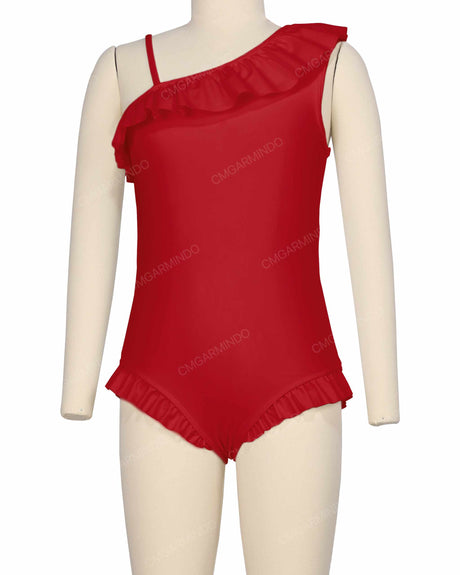Ruffle Front One Piece