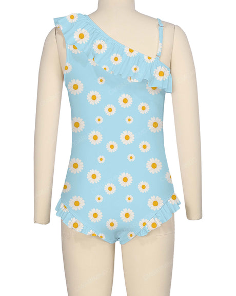 Ruffle Front One Piece