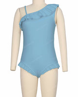 Ruffle Front One Piece