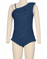 Ruffle Front One Piece