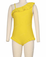 Ruffle Front One Piece
