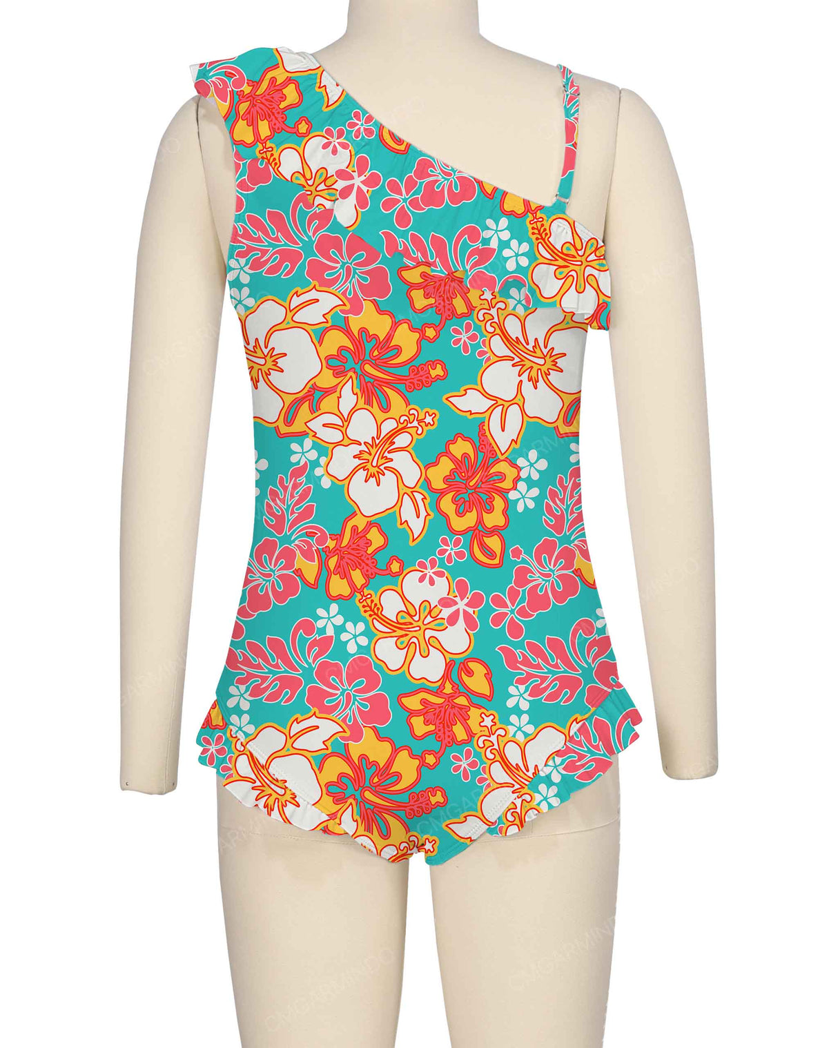 Ruffle Front One Piece