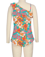 Ruffle Front One Piece