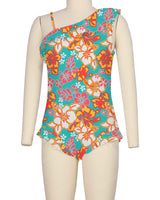 Ruffle Front One Piece