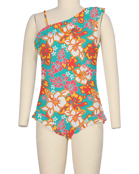 Ruffle Front One Piece