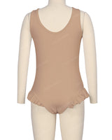 Frill Leg Scoop Back One Piece