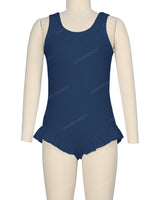 Frill Leg Scoop Back One Piece