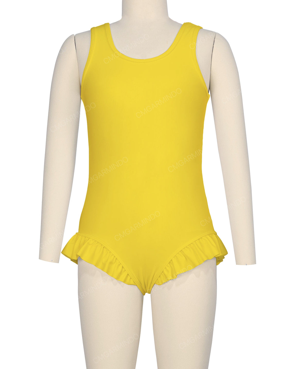 Frill Leg Scoop Back One Piece