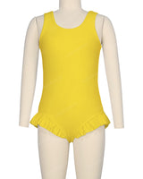 Frill Leg Scoop Back One Piece