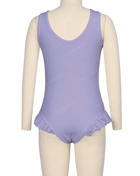 Frill Leg Scoop Back One Piece