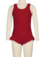 Frill Leg Scoop Back One Piece