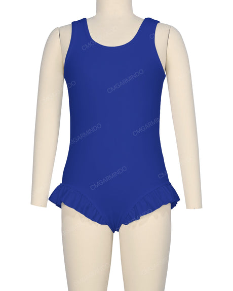 Frill Leg Scoop Back One Piece