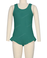 Frill Leg Scoop Back One Piece