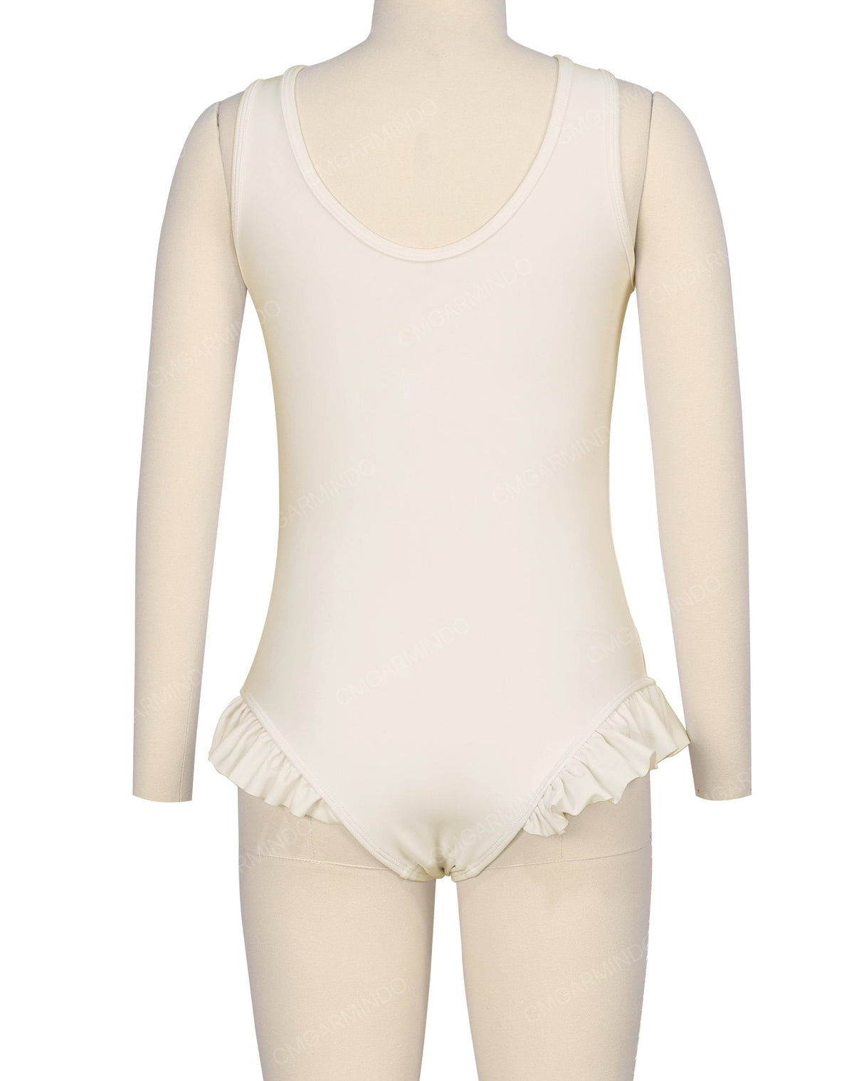 Frill Leg Scoop Back One Piece