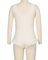 Frill Leg Scoop Back One Piece