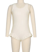 Frill Leg Scoop Back One Piece