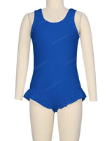 Frill Leg Scoop Back One Piece