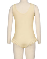 Frill Leg Scoop Back One Piece
