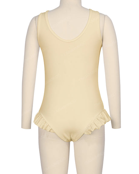 Frill Leg Scoop Back One Piece