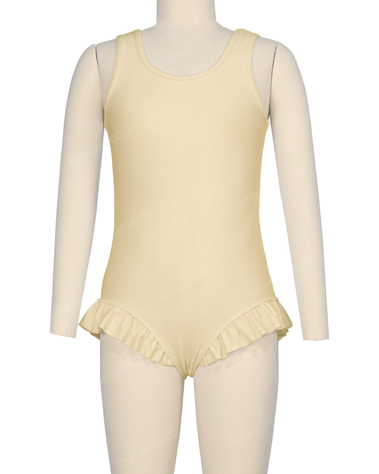 Frill Leg Scoop Back One Piece