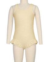 Frill Leg Scoop Back One Piece