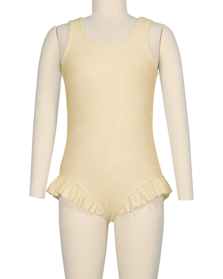Frill Leg Scoop Back One Piece