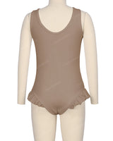 Frill Leg Scoop Back One Piece