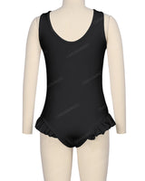 Frill Leg Scoop Back One Piece