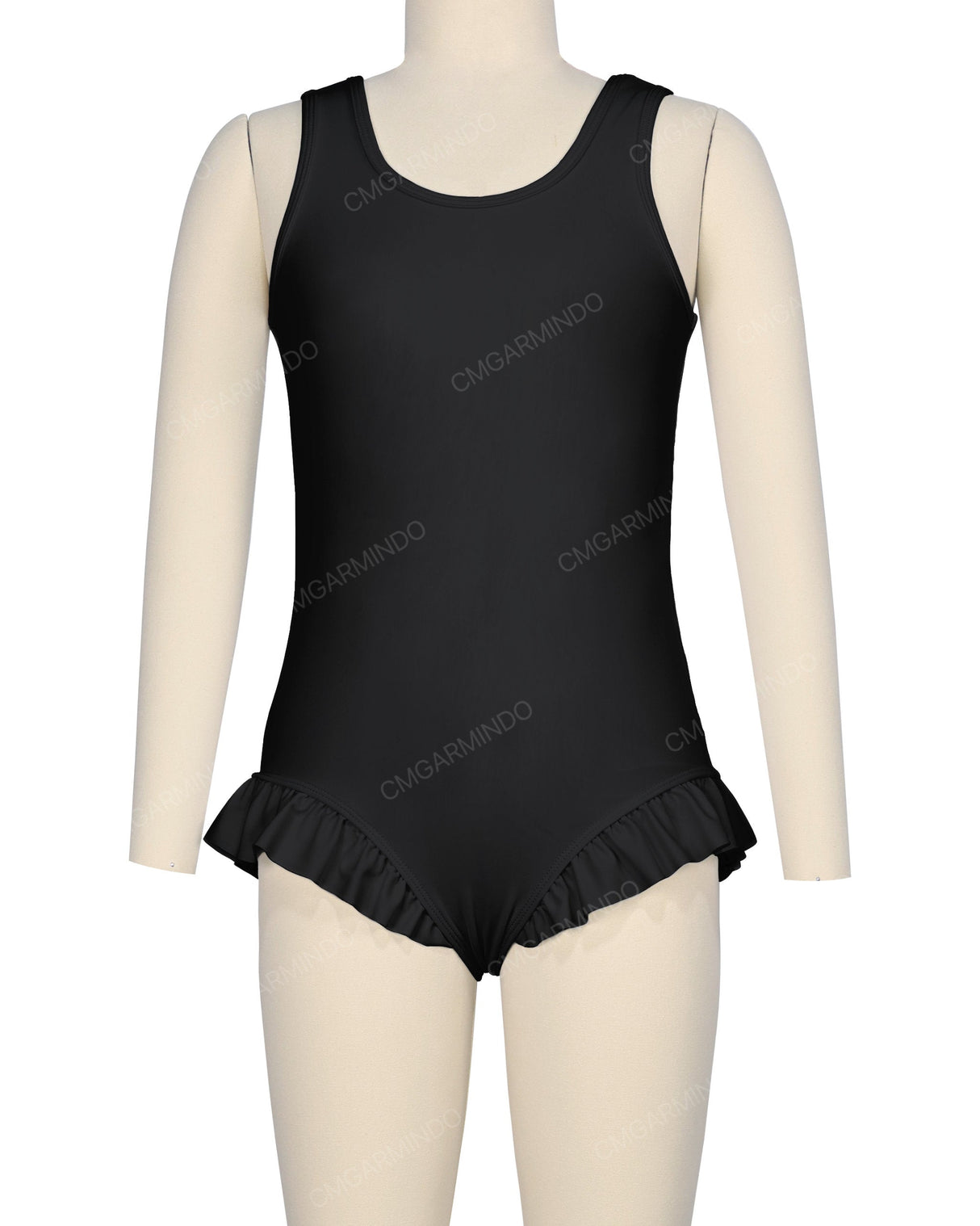 Frill Leg Scoop Back One Piece