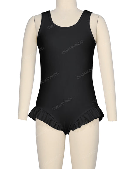 Frill Leg Scoop Back One Piece