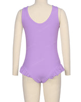 Frill Leg Scoop Back One Piece
