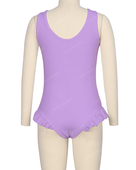 Frill Leg Scoop Back One Piece