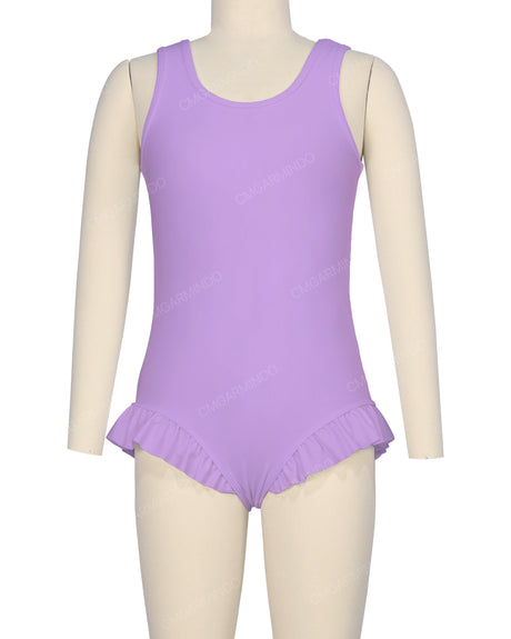 Frill Leg Scoop Back One Piece