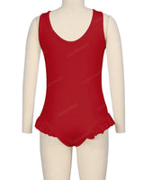 Frill Leg Scoop Back One Piece