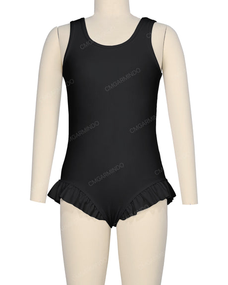 Frill Leg Scoop Back One Piece